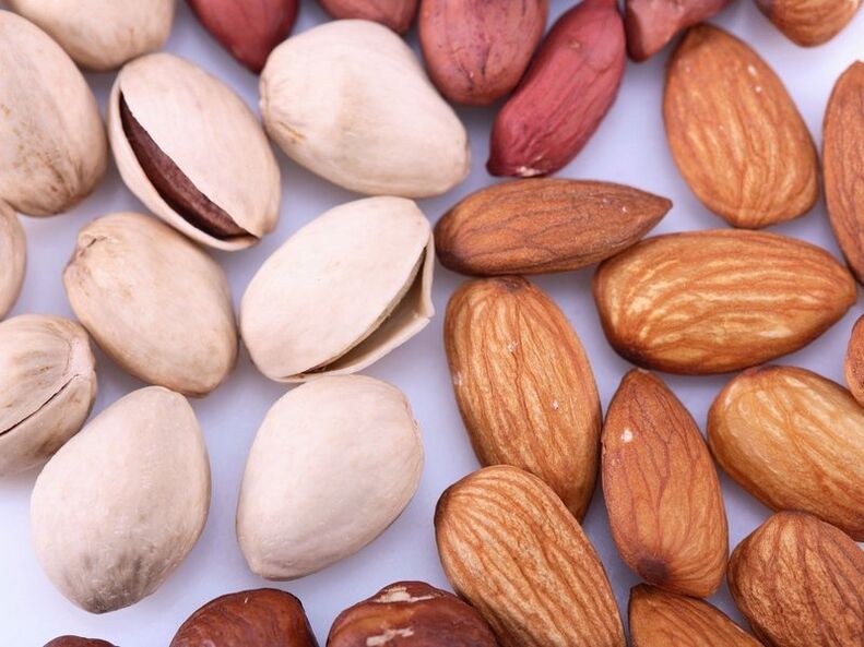pistachios and almonds for strength